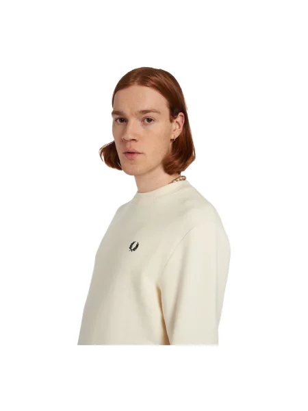 Bluza Fred Perry z logo beżowa