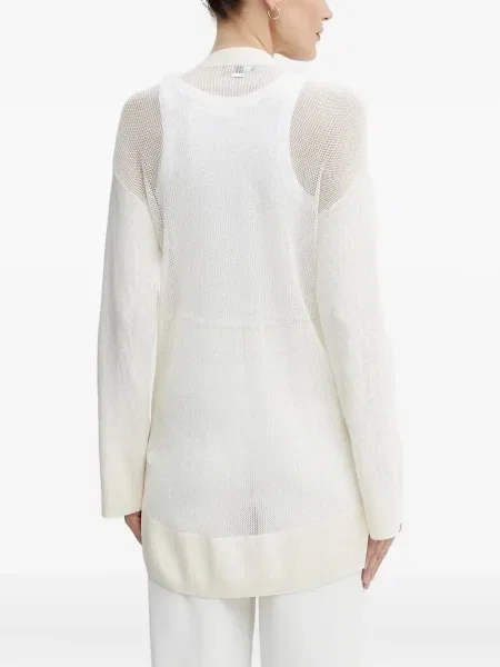 Cardigan Armani Exchange tricotate alb