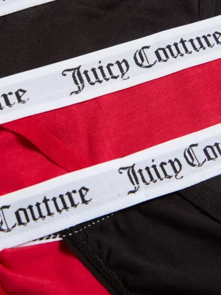 Brief bugyi Juicy Couture autogrammal fekete