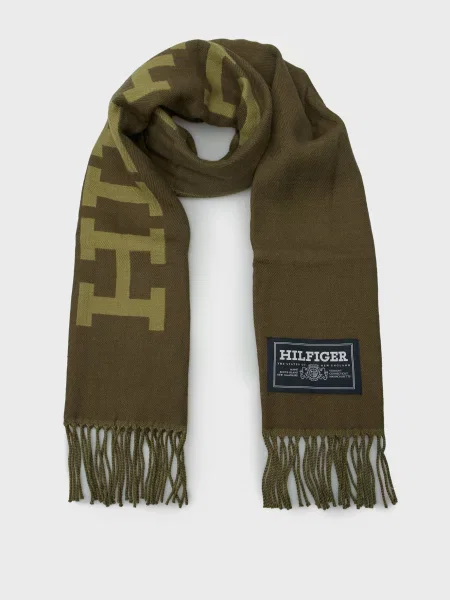 Вовняний шарф Tommy Hilfiger зелений