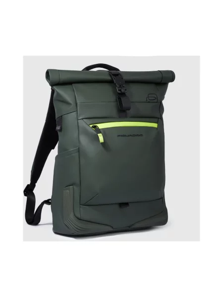 Torba na laptopa Piquadro wodoszczelna zielona