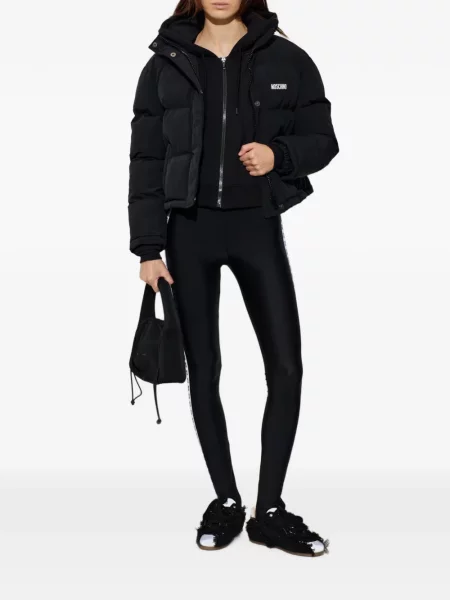 Leggings Moschino cu autograf negru