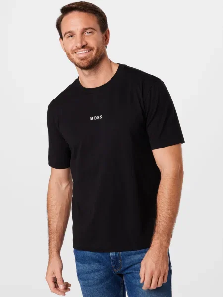 BOSS Orange Tricou Chup negru alb
