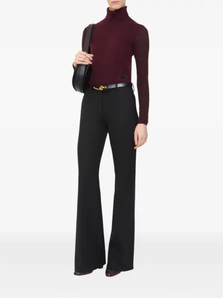 Pantaloni Burberry de lână negru