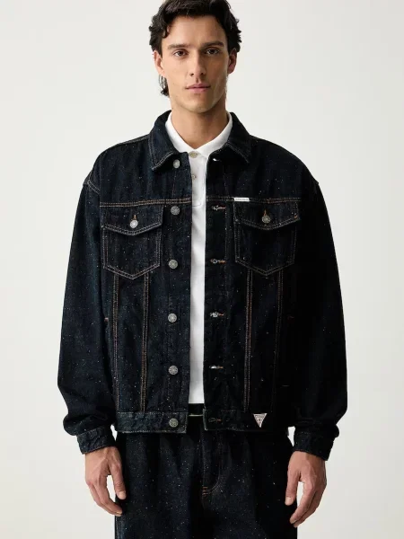 Guess Jeans geacă de blugi pentru bărbați din denim
