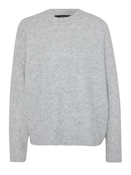 VERO MODA Pulover VMBoom deschis gri