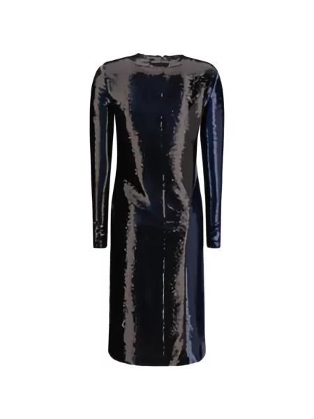 Lung rochie midi Tom Ford cu paiete albastru