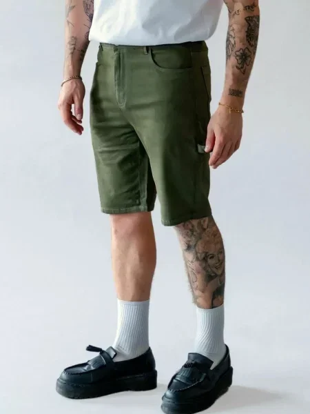 Denim Project Kalhoty DPFlap zelená