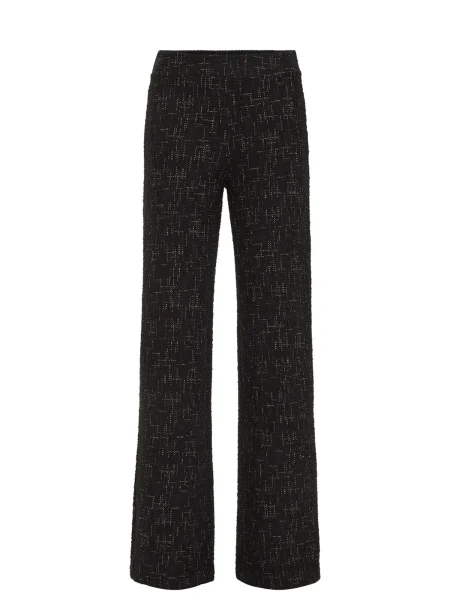 WE Fashion Pantaloni roșu / negru alb