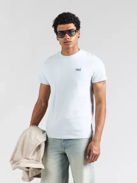 Superdry & Co Tricou Essential pastel albastru