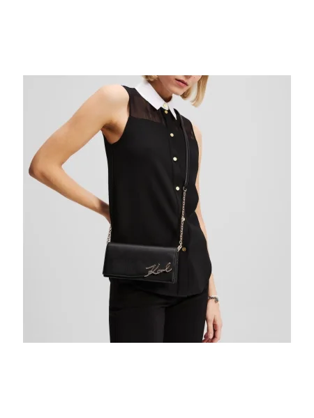 Karl Lagerfeld portofel de piele negru