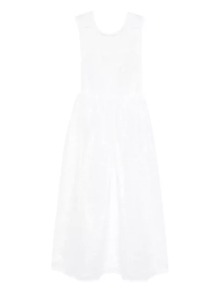 Rochie midi Cecilie Bahnsen până la genunchi de costum alb
