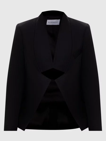 Шерстяной пиджак Givenchy черный