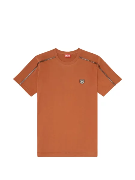 Tricou Diesel cu autograf portocaliu