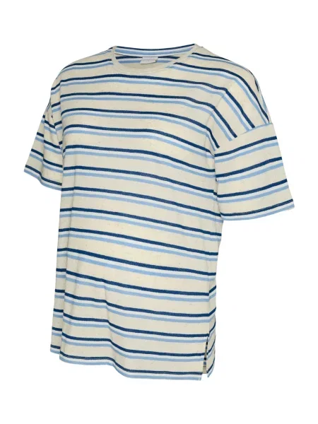 MAMALICIOUS Majica MLNARA VITA kit / mornarska / svetlo modra bela