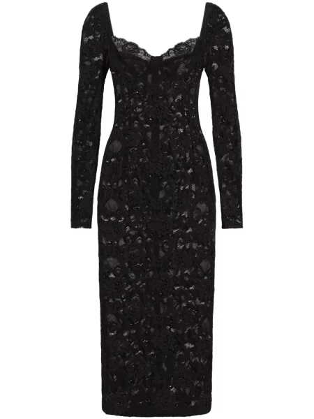 Rochie maxi Dolce & Gabbana de costum negru