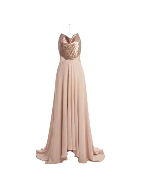 Rochie maxi Irina Schrotter cu paiete cu gât halter