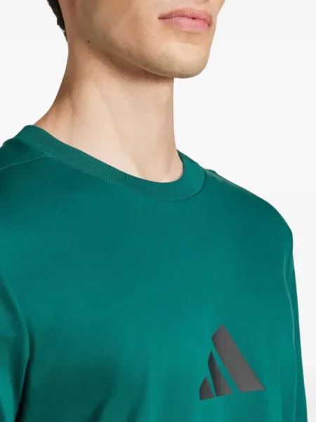 Hanorac Adidas cu autograf alergare evazat verde