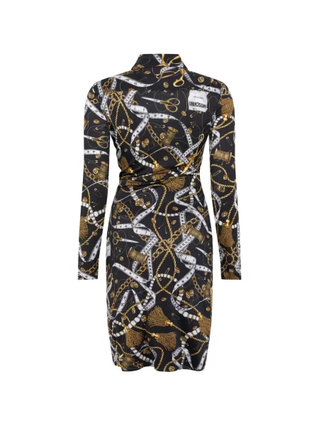 Rochie mini Moschino drapată negru