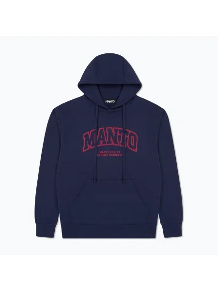 Mikina MANTO Varsity 26 Hoody dark blue modrá
