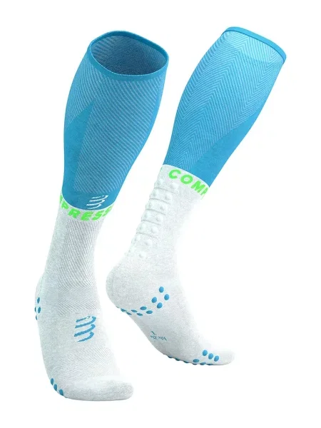 Compressport șosete pentru sport Full Socks Oxygen albastru