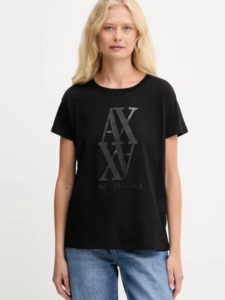 ARMANI EXCHANGE Tricou negru