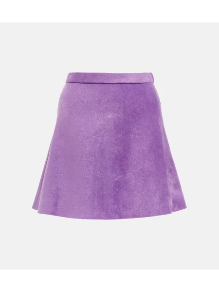 Aksamitna spódnica Alaã¯a fioletowa