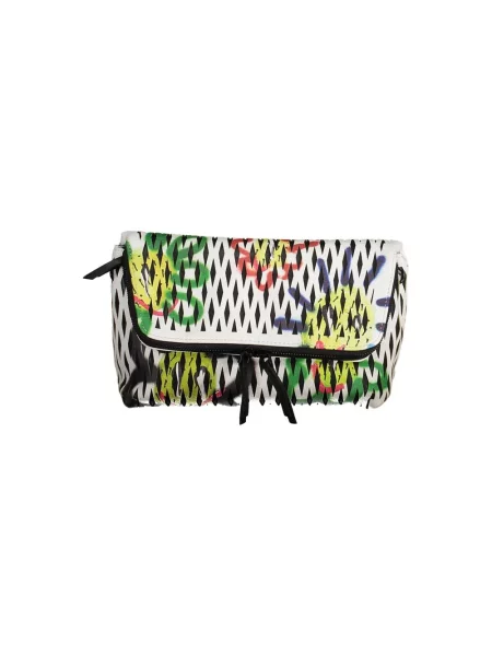 Lniana torebka crossbody Desigual biała