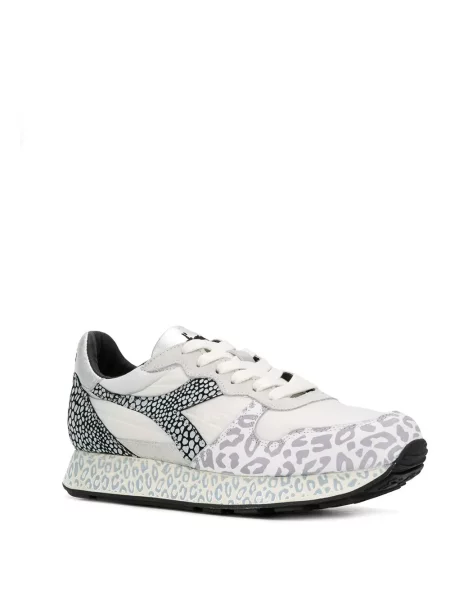 Sneakerși Diadora cu imagine cu model leopard alb