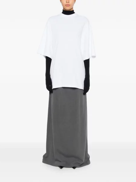 Tricou Marie Adam-leenaerdt drapate alb
