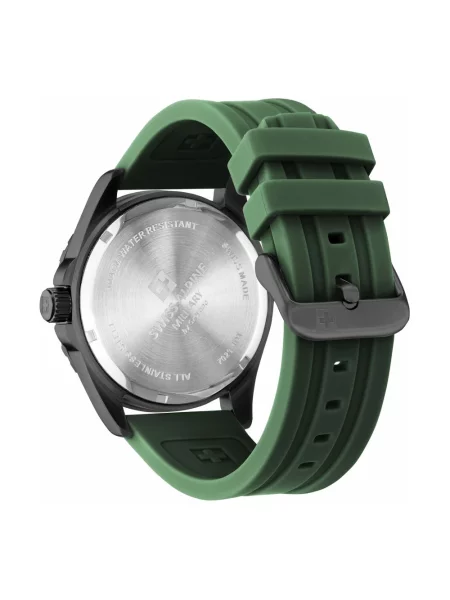 Lniany zegarek Swiss Alpine Military zielony