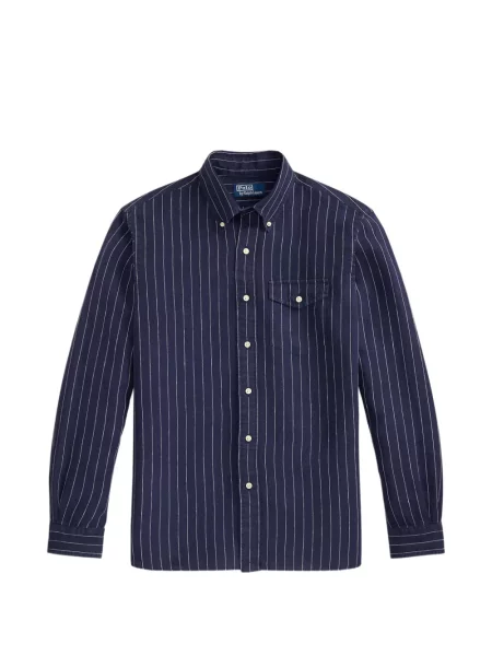 Șosete Polo Ralph Lauren cu model herringbone cu broderie plasă albastru