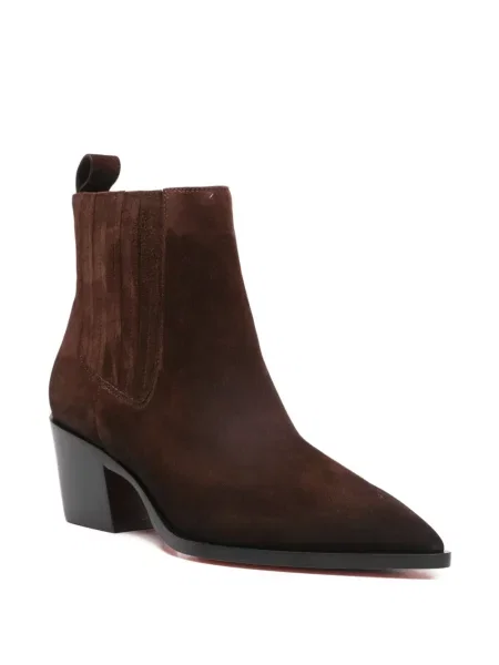 Botine Santoni din piele de căprioară maro