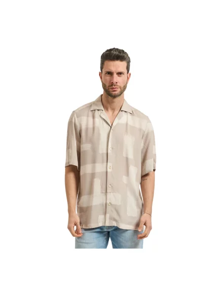 Koszula casualowa o kroju regular fit z model RAYER_M' Hugo beżowa