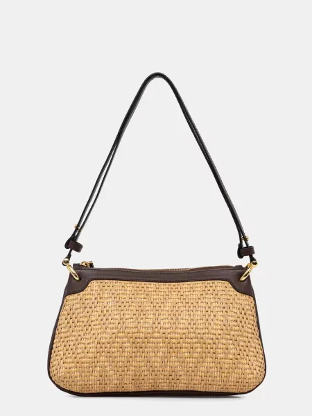 Pollini geantă crossbody pentru femei împletită bej
