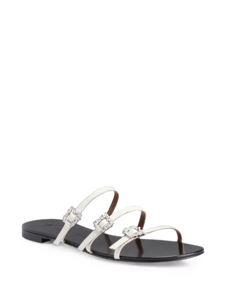 Sandale Giuseppe Zanotti fără toc alb