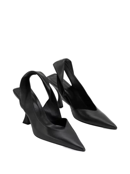 Pantofi cu toc By Far cu bretele negru