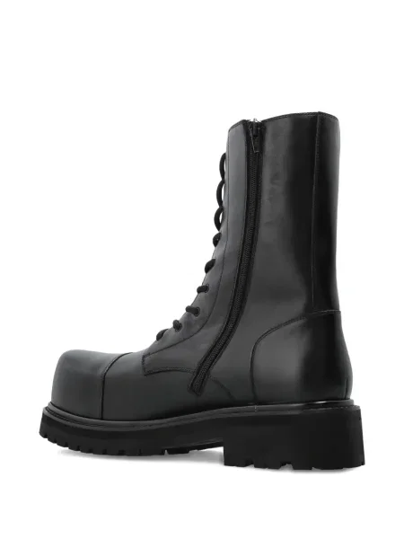 Botine Vetements cu șireturi din dantelă negru