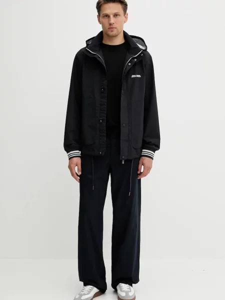 Hlače Armani Exchange mornarsko modra
