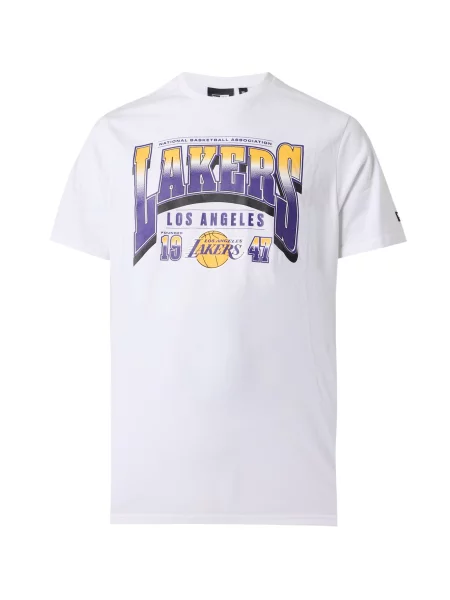 NEW ERA Tricou NBA LOSLAK galben / mov închis / negru alb