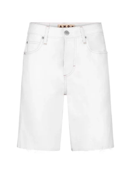 Pantaloni scurți din denim Amo alb