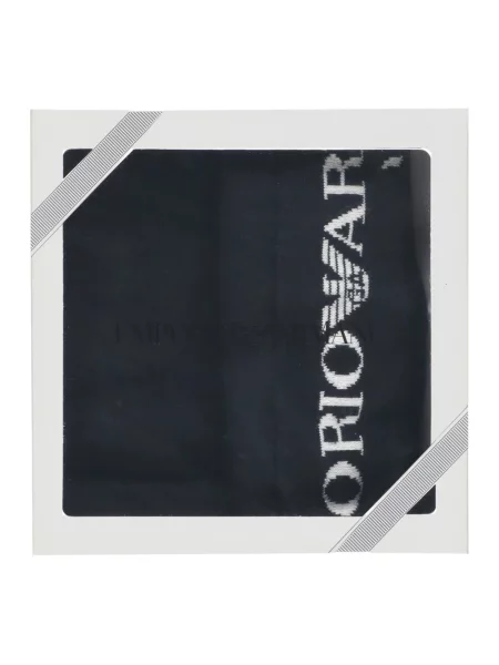 Dzianinowa szal Emporio Armani czarna