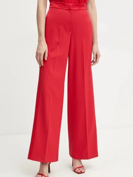 MAX&Co. pantaloni femei rosu lat high waist