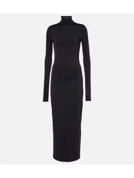 Rochie maxi Wardrobe.nyc tricotate de costum negru