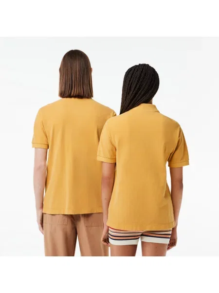 Lacoste Koszulka Polo Classic Fit Z Bawełny Piqué żółta
