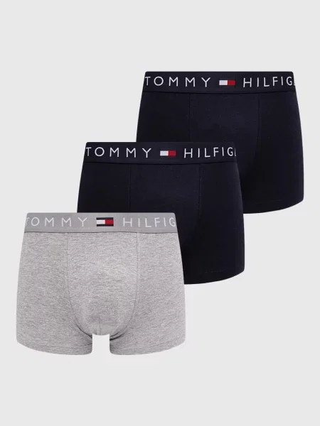 Boxerky Tommy Hilfiger Trunk 3 páry desert sky/grey htr/des sky čierna