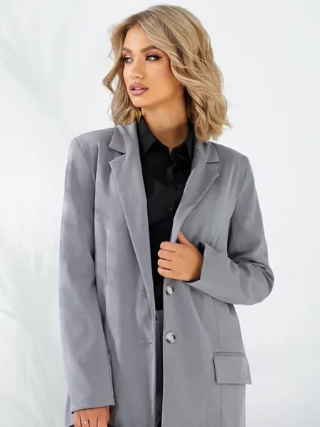 Піджак LadyLike бавовна/поліестер сірий