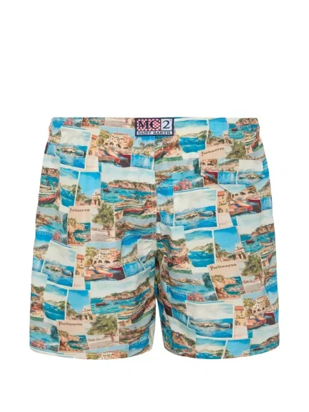 Slip de baie Mc2 Saint Barth cu imagine albastru