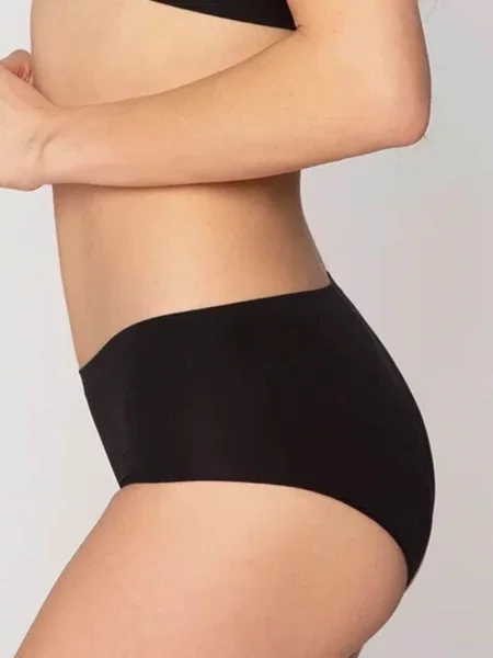 Женские однотонные трусики FIGI_GATTA_BIKINI_CLASSIC_SENSUAL_SKIN чорні
