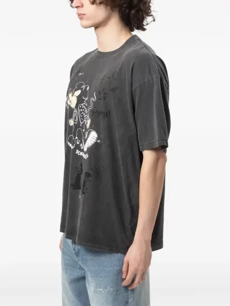 Tricou Domrebel cu imagine gri